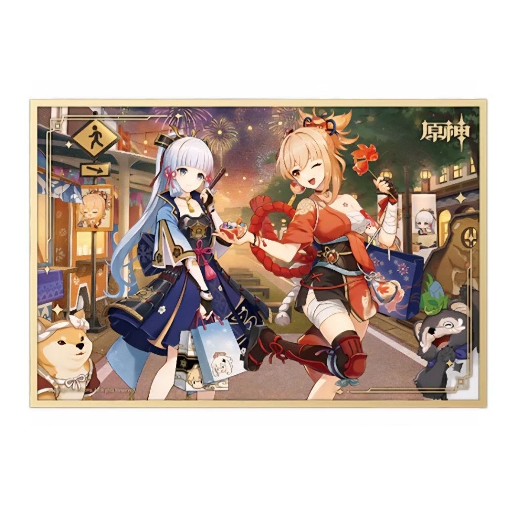 การ์ดอะคริลิคธีม Genshin Impact Merch Ayaka Yoimiya อย่างเป็นทางการ