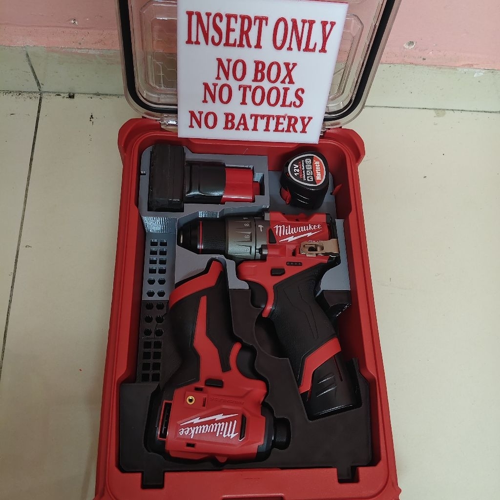 Milwaukee M12 Fpd2 & M12 BLIDRC ถาดใส่ Subcompact