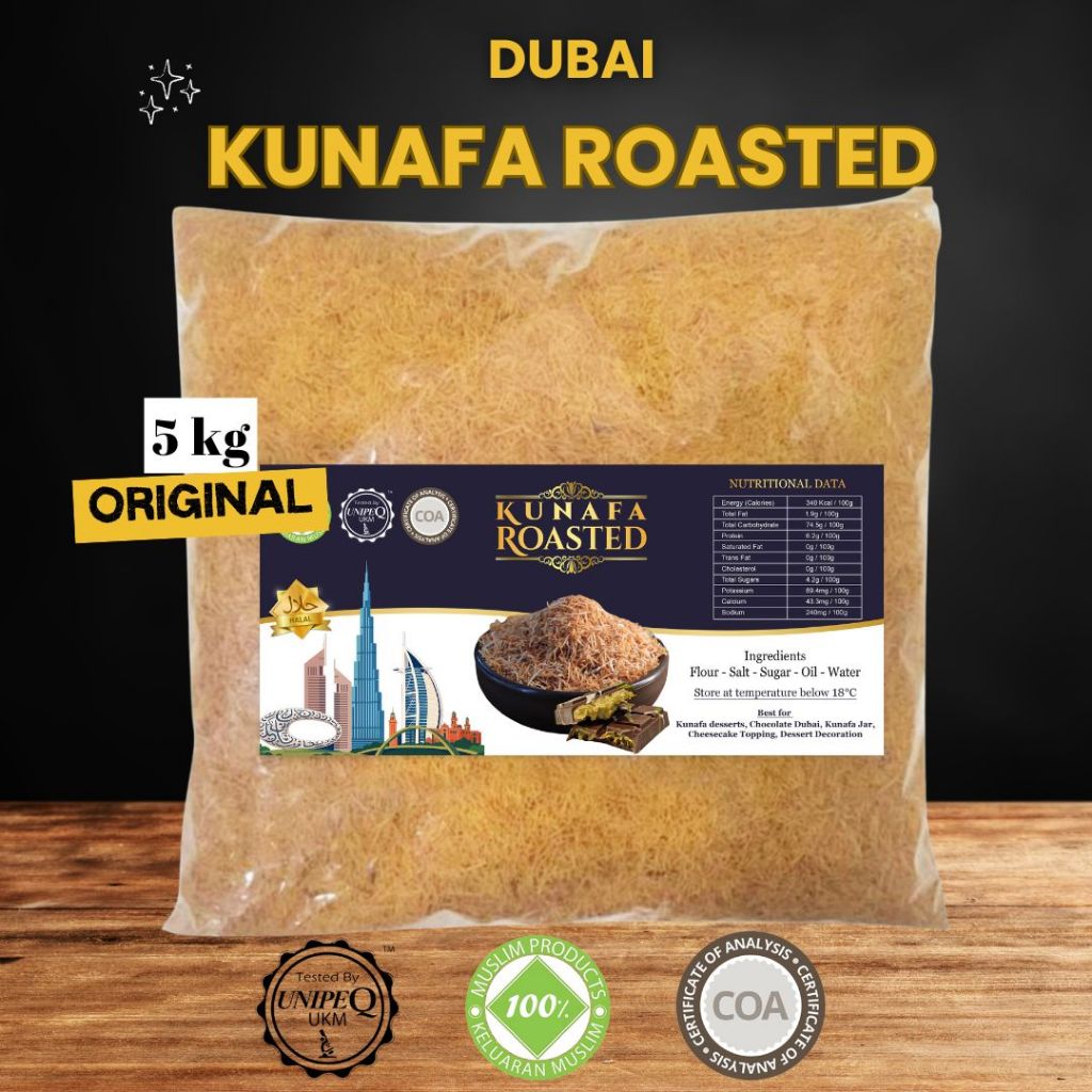 Kunafa Kataifiคั่วระดับพรีเมียม 5 Kg Easy Dessert Prep