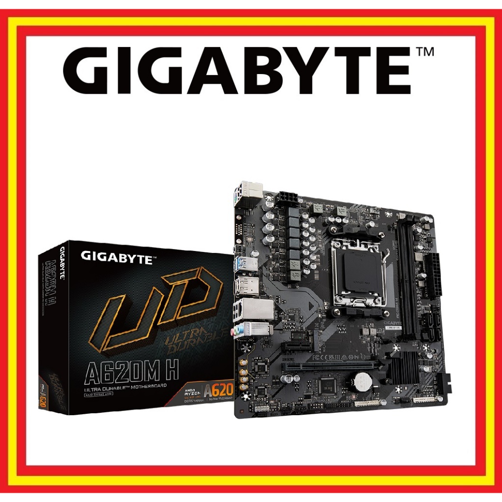 GIGABYTE A620M H AMD AM5 DDR5 MOTHERBOARD