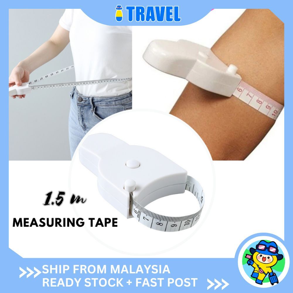 ITRAVEL 1659 การวัด 3 มิติอัตโนมัติ 1.5 ม. เทปวัด CM สองด้าน ไม้บรรทัดเอว Pembaris
