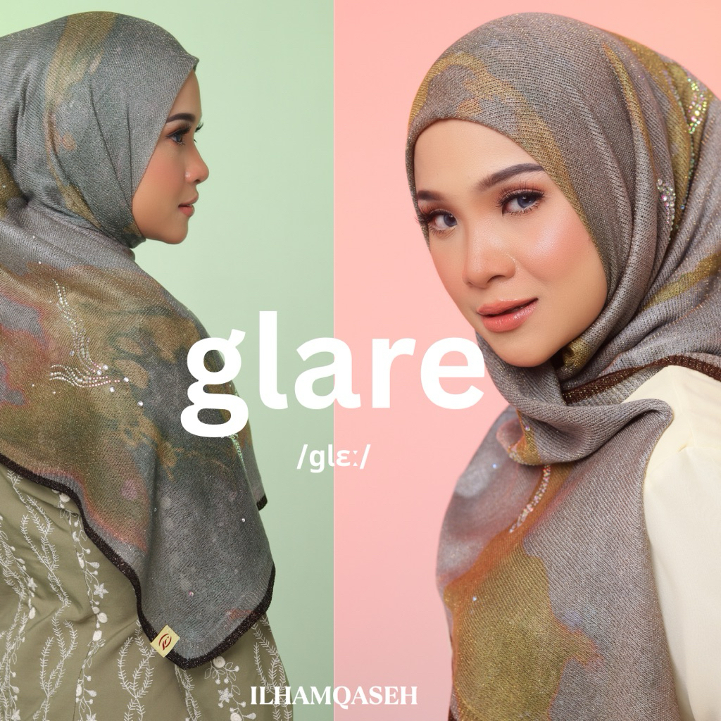 BAWAL/SAUK GLARE SPARKLING RAYA - TUDUNG ILHAM QASEH