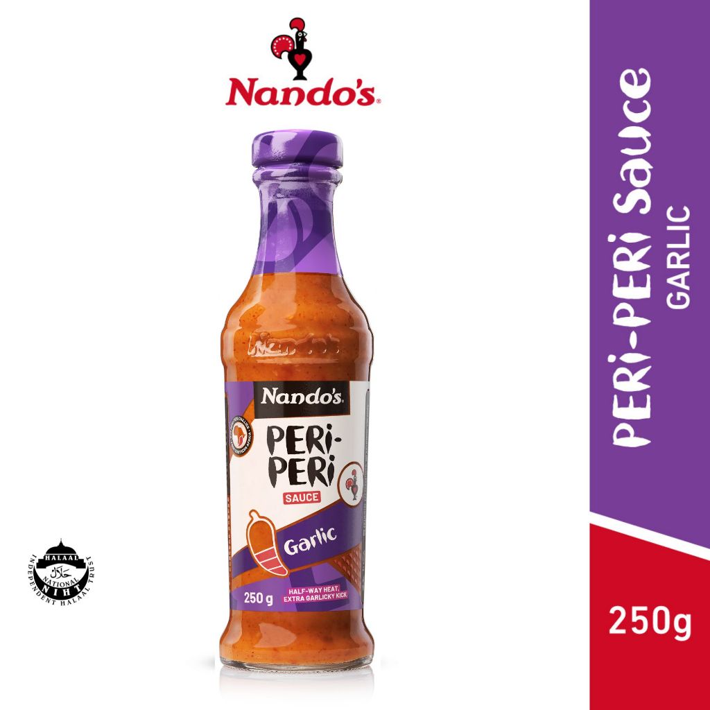 Nandos Garlic PERi-PERi Sauce (250g) [ฮาลาล] [แคลอรี่ต่ํา]
