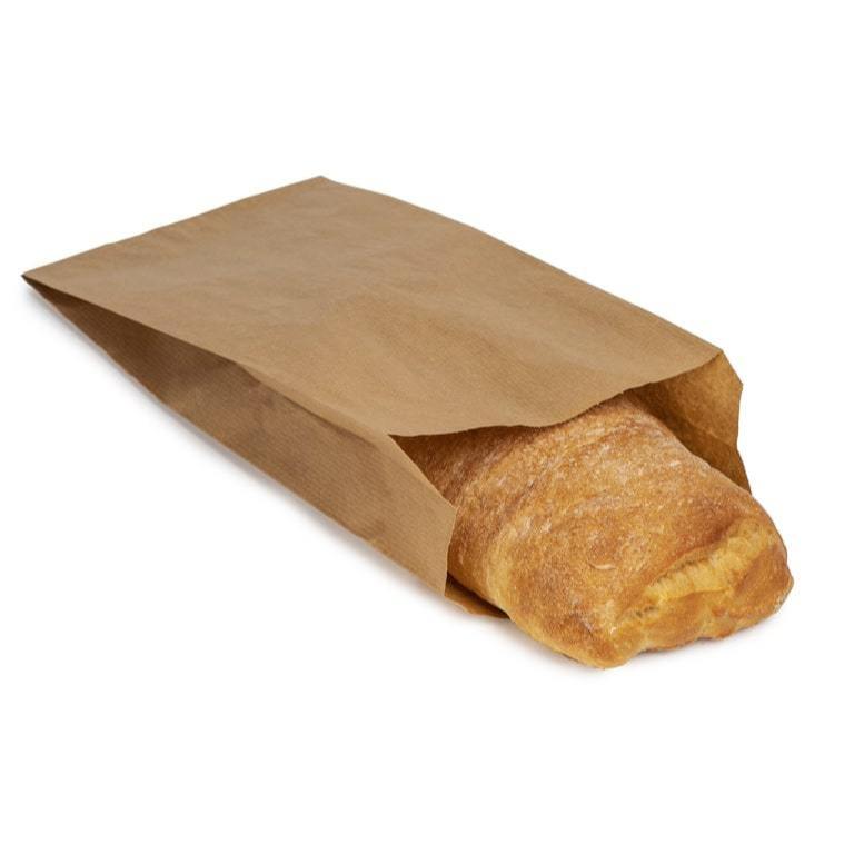Beg Kertas (100 ชิ้น) Budget Kraft Brown Paper Bag Sachet/ Food Wrapprer Paper Bag/ Paper Bag / beg 