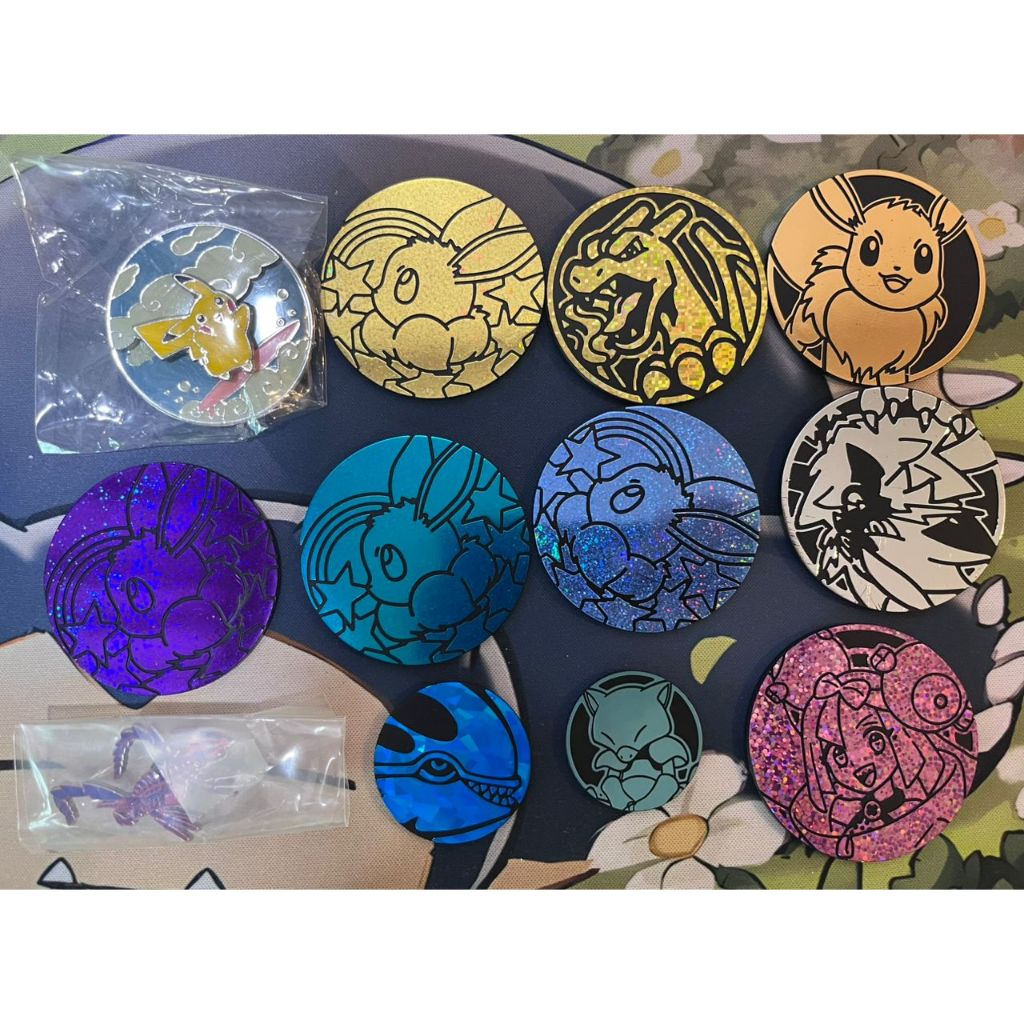 POKEMON Accesories - Pin, Flip Coins, Tote Bag, ที่ใส่แฟ้มและอื่นๆ