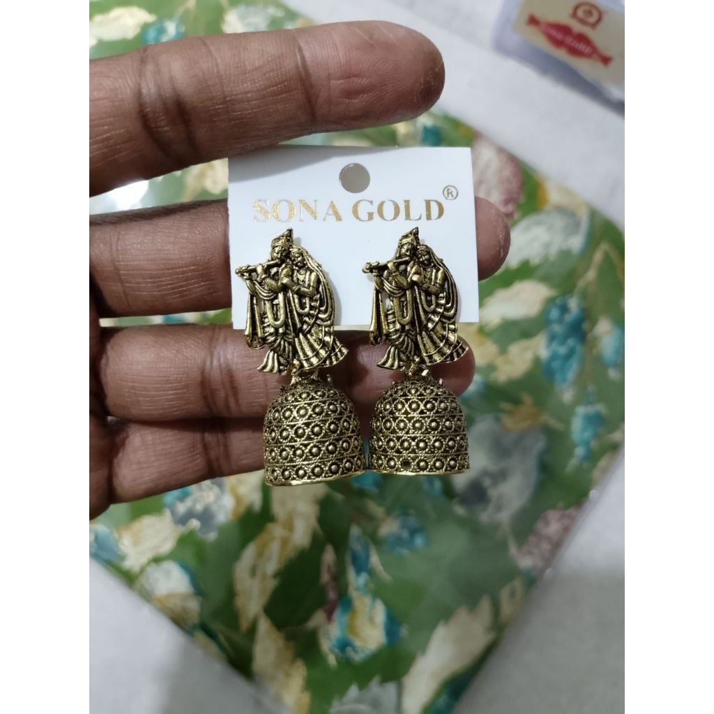 ต่างหูสวยๆ jumka jimikki ครอบคลุม jwellery ต่างหูอินเดีย ต่างหูสวยๆ สําหรับผู้ใหญ่และเด็ก9