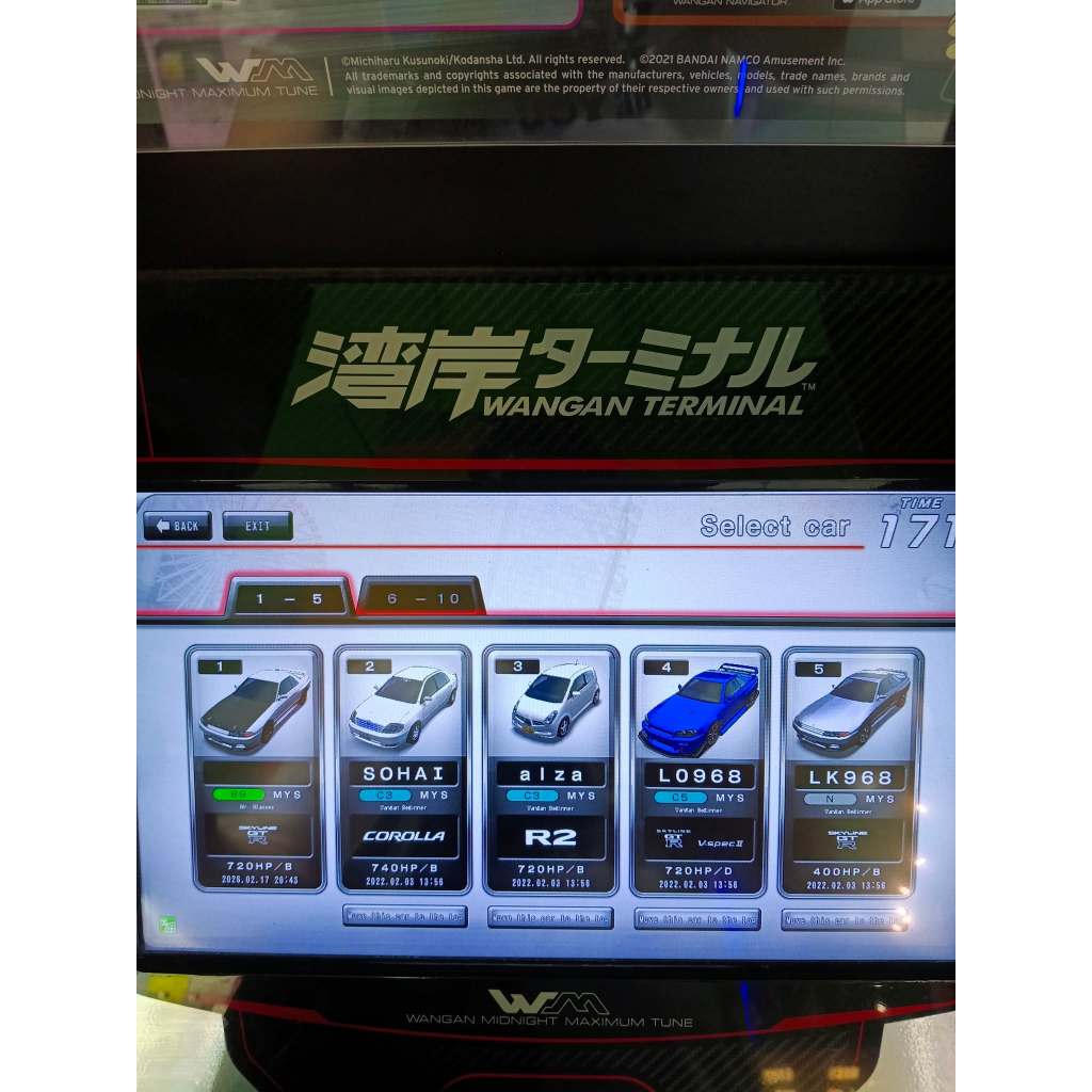 =A1= Wangan Midnight 6RR Car Data- (R32/Corolla/R2) Include Full Data+Used Banapasport card x1