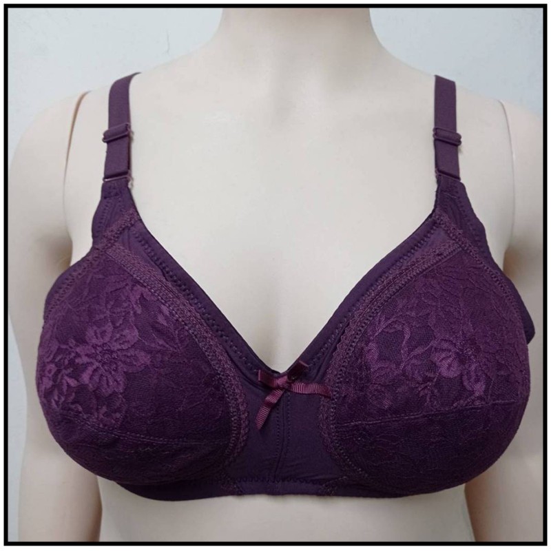 H&H (B008) ผู้หญิงขนาดพิเศษ 36-54 Full Cup Bra Wireless Cup C ชุดชั้นในสตรี