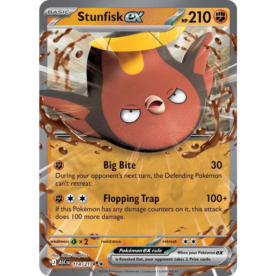 Stunfisk ex 114 Pokémon Ascended Heroes: Pokémon TCG