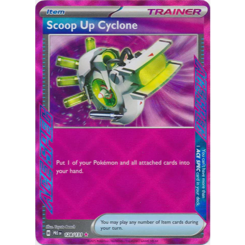 Pokemon TCG Scoop Up Cyclone 128/131 ACE SPEC (ภาษาอังกฤษ)