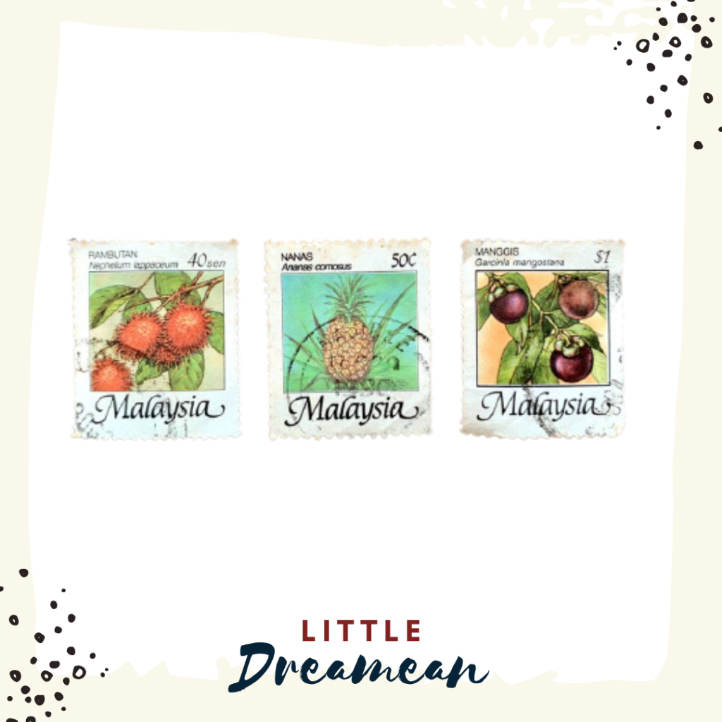 แสตมป์มือสอง - Fruits Of Stamp 1986 / ผลไม้-ชุด 1986