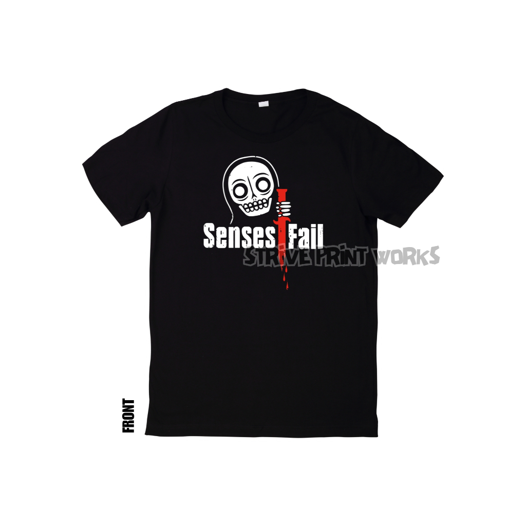 Baju Band Senses Fail Knife เสื้อยืด Unisex (200gsm)