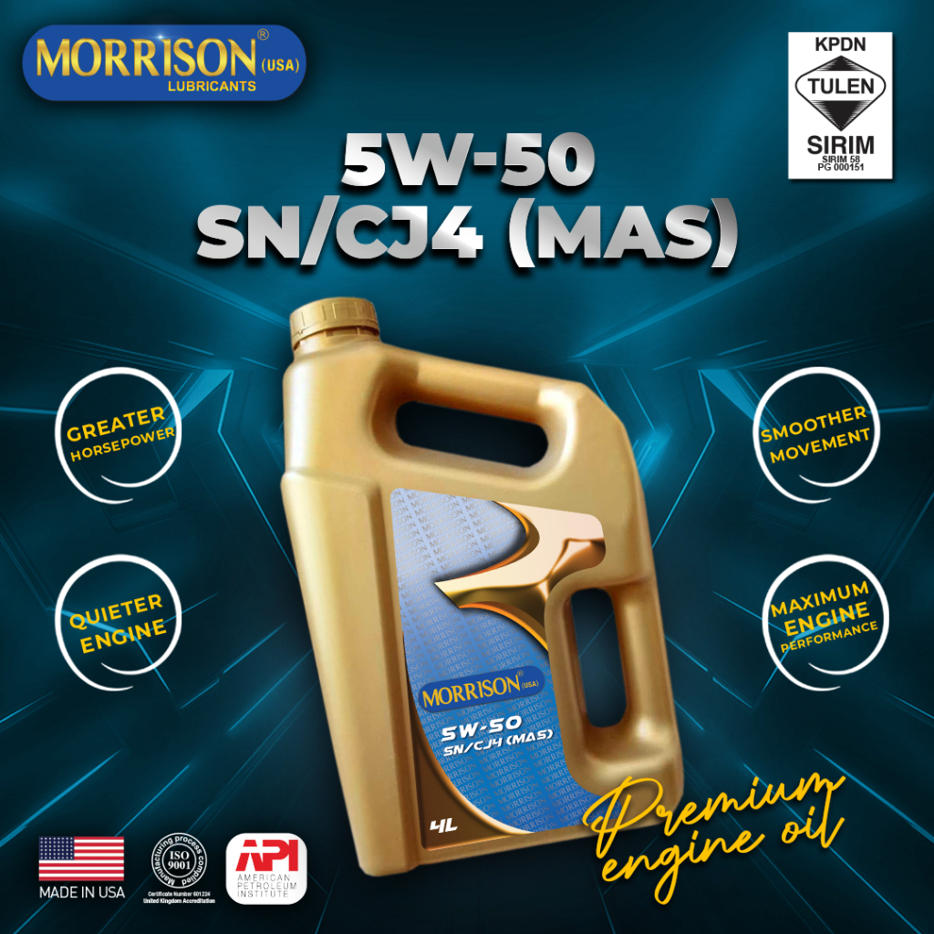 MORRISON 5W-50 FULLY SYNTHETIC SN NANO TECHNOLOGY ENGINE OIL