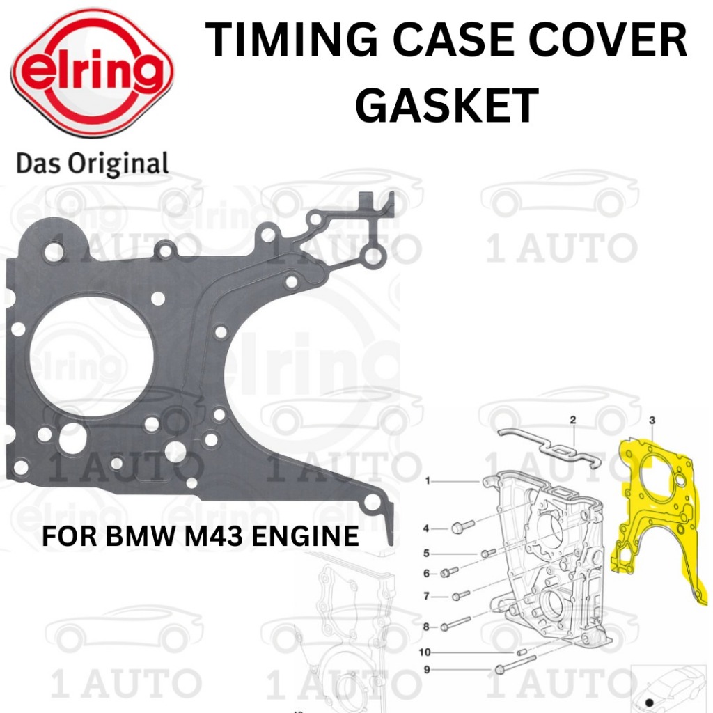 ELRING GERMANY TIMING CASE COVER GASKET BMW M43 ENGINE E36 318I E46 318i E36 ZE 1.8 1.9