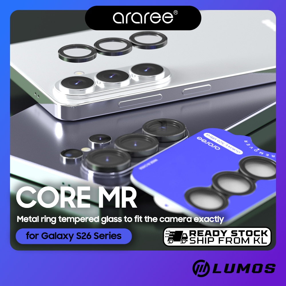 Araree Samsung Galaxy S26 / S26 Plus / S26 Ultra C-SUB Core MR เลนส์กล้องกระจกนิรภัยคลุมทั้งหมด