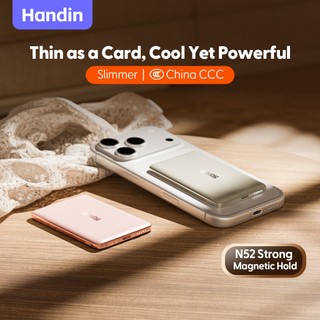 【CCC+SIRIM】Handin Magnetic wireless power bank Ultra-Slim 12000/6000mAh fast charging PD22.5W For iP