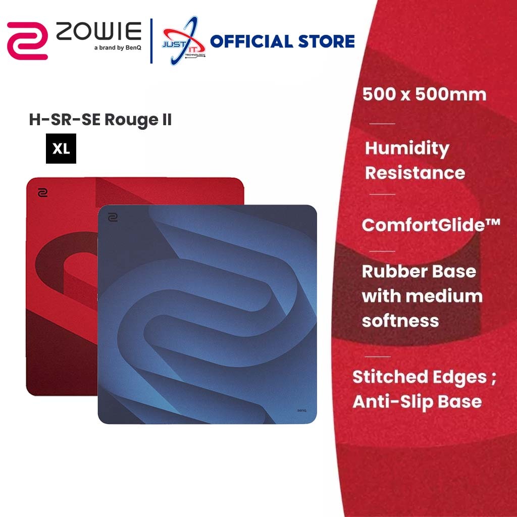 BENQ ZOWIE H-SR-SE ROUGE II GAMING MOUSEPAD RED - ขนาดใหญ่พิเศษ
