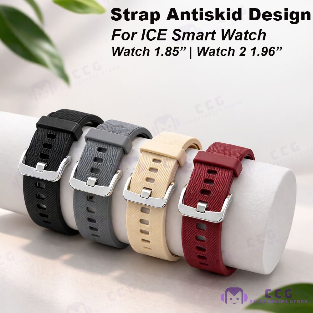 สําหรับ Ice Watch 1.85 นาฬิกา 2 1.96 Antiskid Design ICE สมาร์ทนาฬิกา Jam Tali 22 มม.หัวเข็มขัดโลหะว
