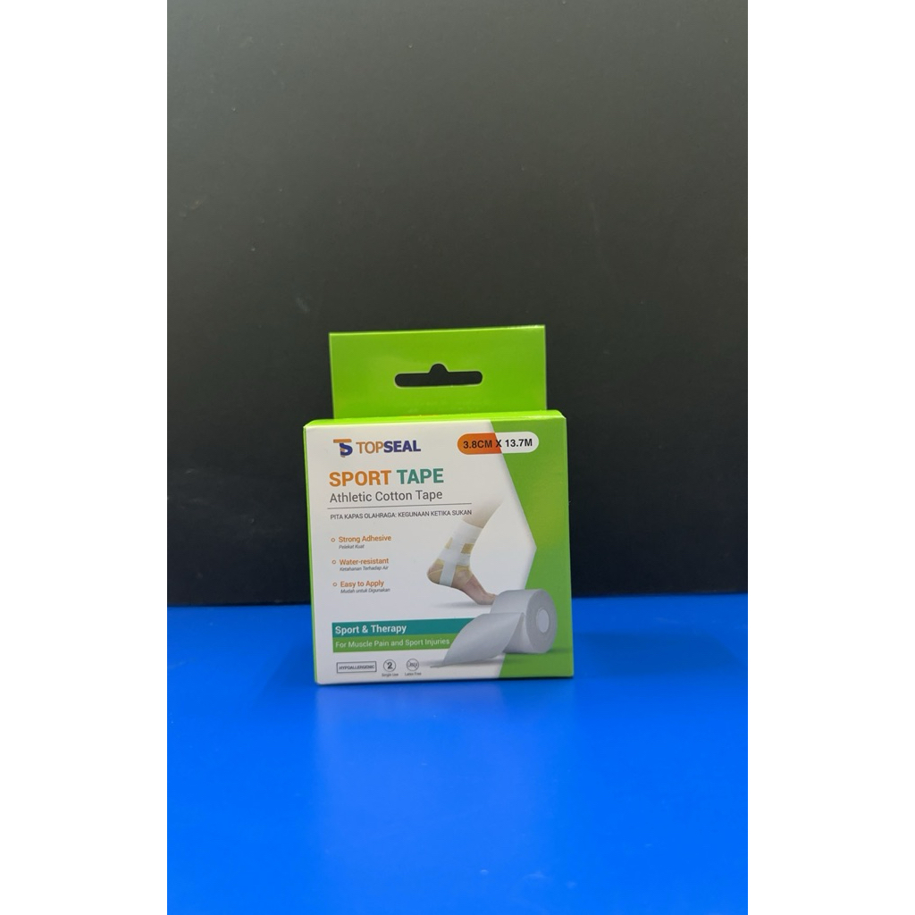 Topseal Sport Tape Athletic Cotton Tape Latex Free 3.8cm x13.7M