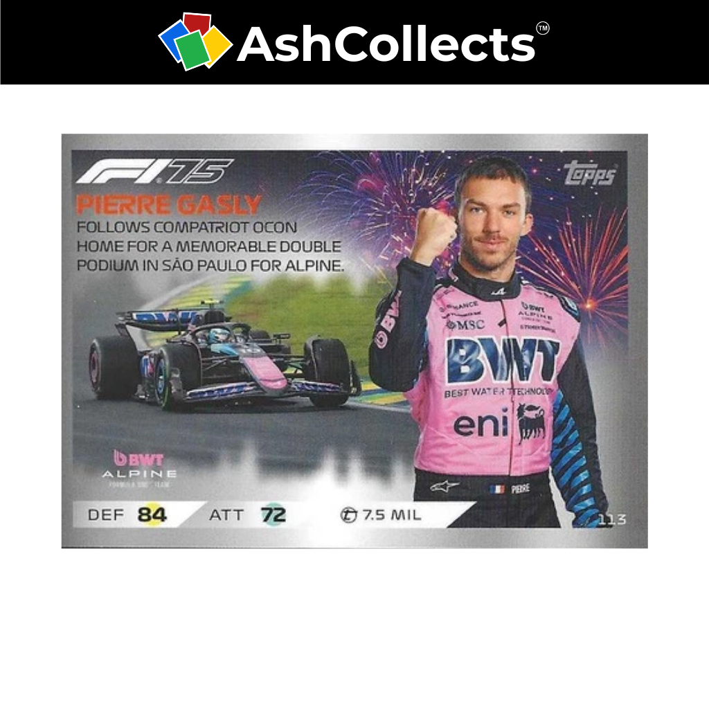 Topps Turbo Attax Formula 1 F1 BWT Alpine Team Mix