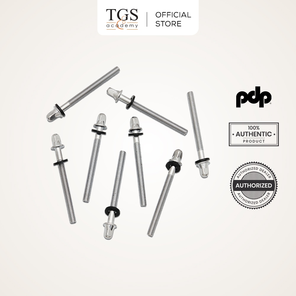PDP by DW PDAXTRTP5008 (42mm / 50mm / 55mm / 110mm) True Pitch Tension Rods - 8 ชิ้น/แพ็ค