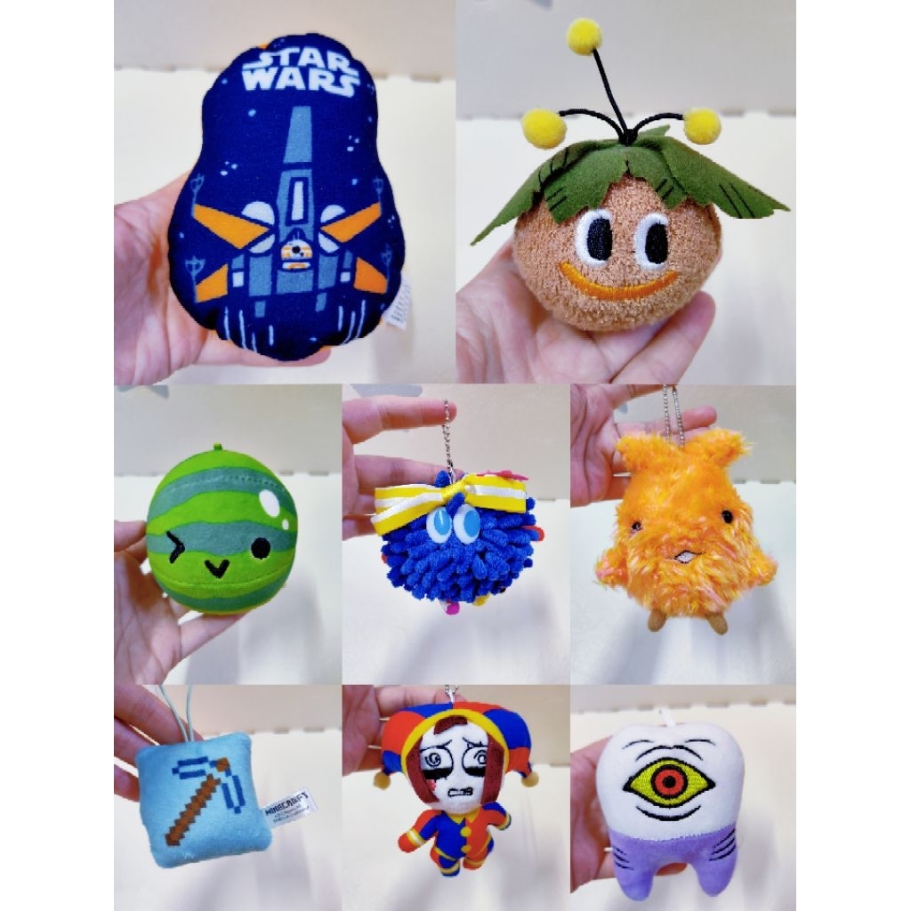 พวงกุญแจ Preloved/ ตุ๊กตา SKC84A Pomni Circus World Exposition Moja Minecraft Dragon Quest Tropicgel