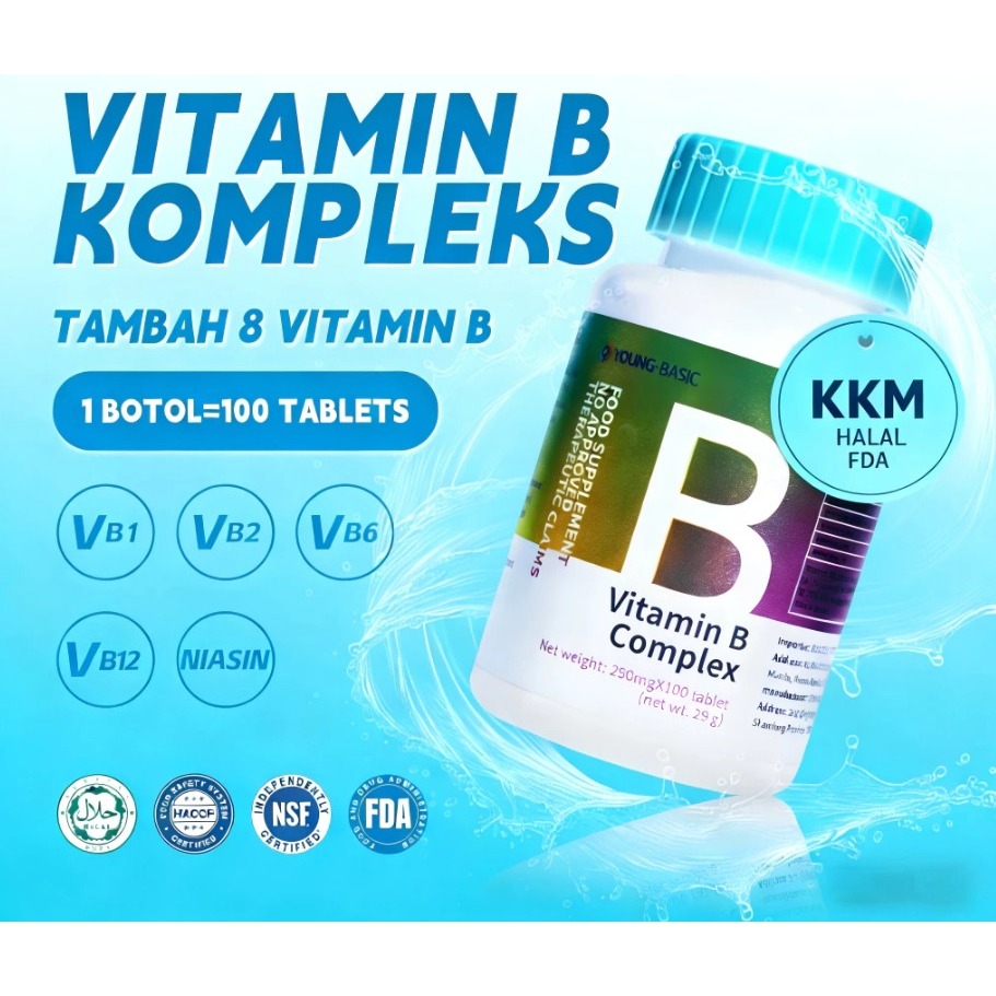 9Young-Basic Vitamin B Complex 290mgx100เม็ด