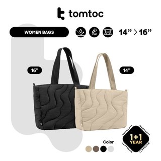 [HOT] tomtoc Terra T38 Women Puffy Tote Bag for Laptop & Macbook Daily Office Bag