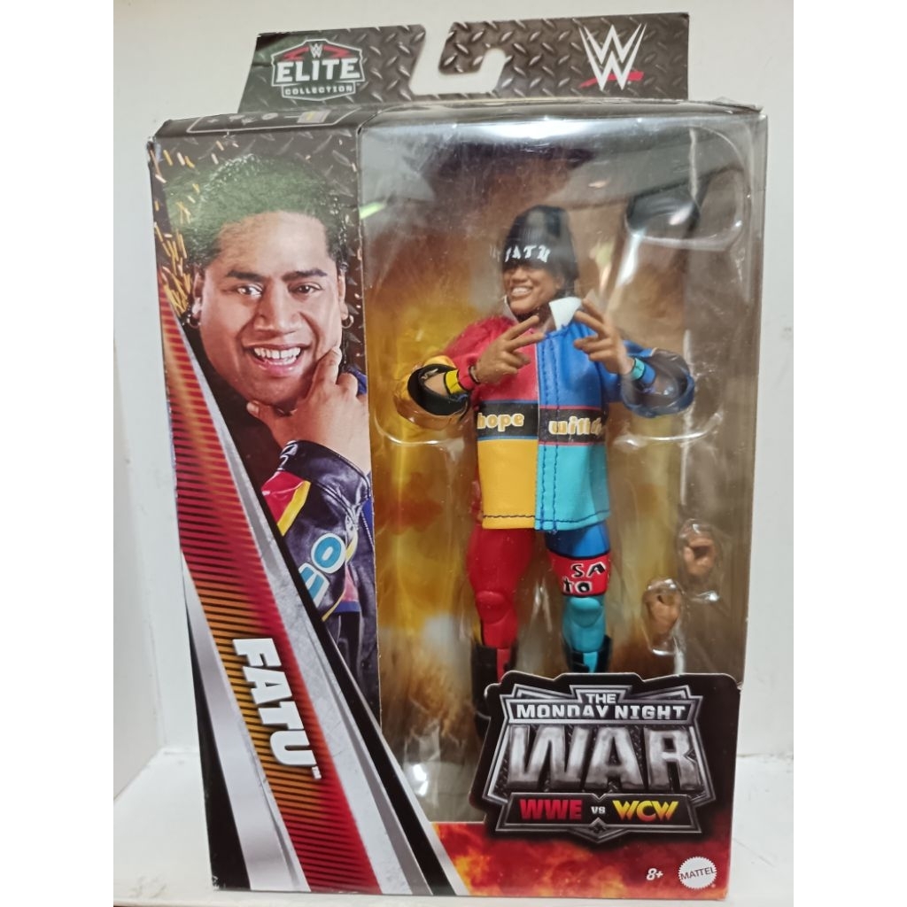 (กล่องความเสียหาย) Mattel WWE Elite Monday Night War Feau Rikishi แอ็คชั่นฟิกเกอร์มวยปล้ํา