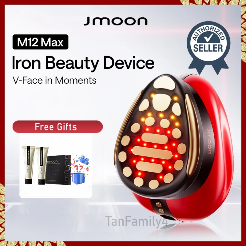 Jmoon M12 Max 21-electrode (สีแดง) Iron Beauty Device V-Face in Moments