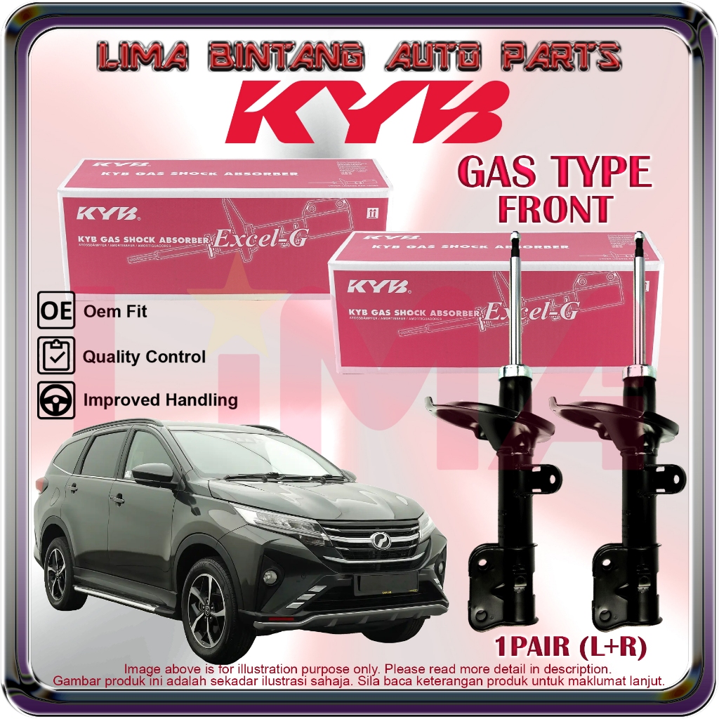 Perodua Aruz โช๊คหน้าแก๊ส KAYABA KYB