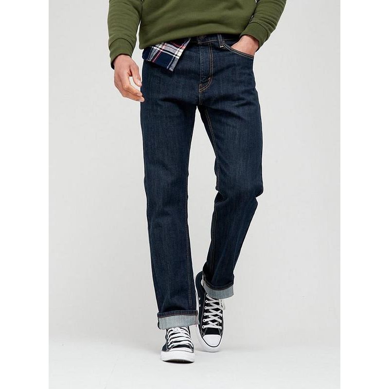 LEVIS 505 REGULAR STRAIGHT FIT DARK BLUE JEANS
