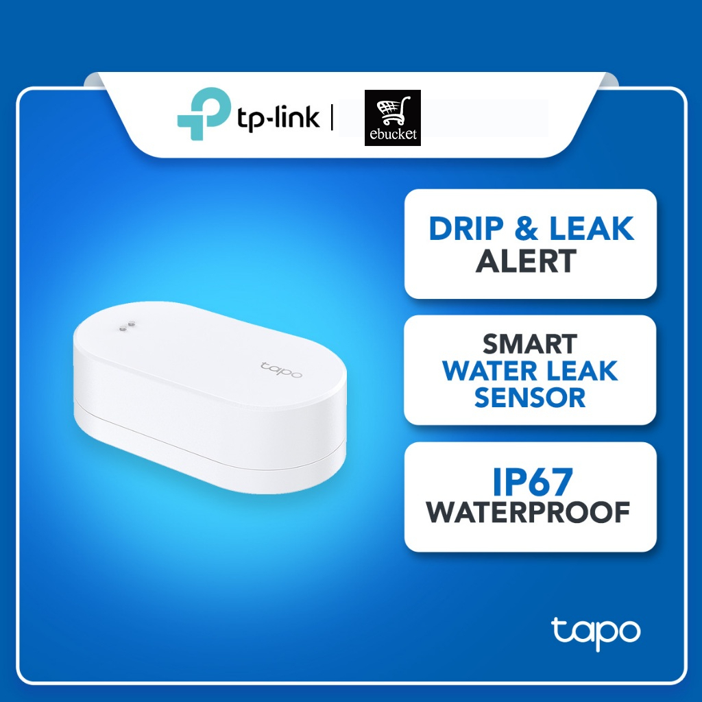 ใหม่TP-Link Tapo T300 เซ็นเซอร์รั่วน้ําอัจฉริยะ IP67 กันน้ํา (Tapo Hub H100 Requirement)