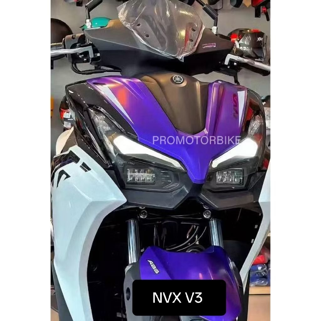 YAMAHA SCOOTER NVX 155 ใหม่ 2025 NVX155 V3 HEAD LAMP LED HEAD LIGHT LED DEPAN LAMPU DEPAN STANDARD
