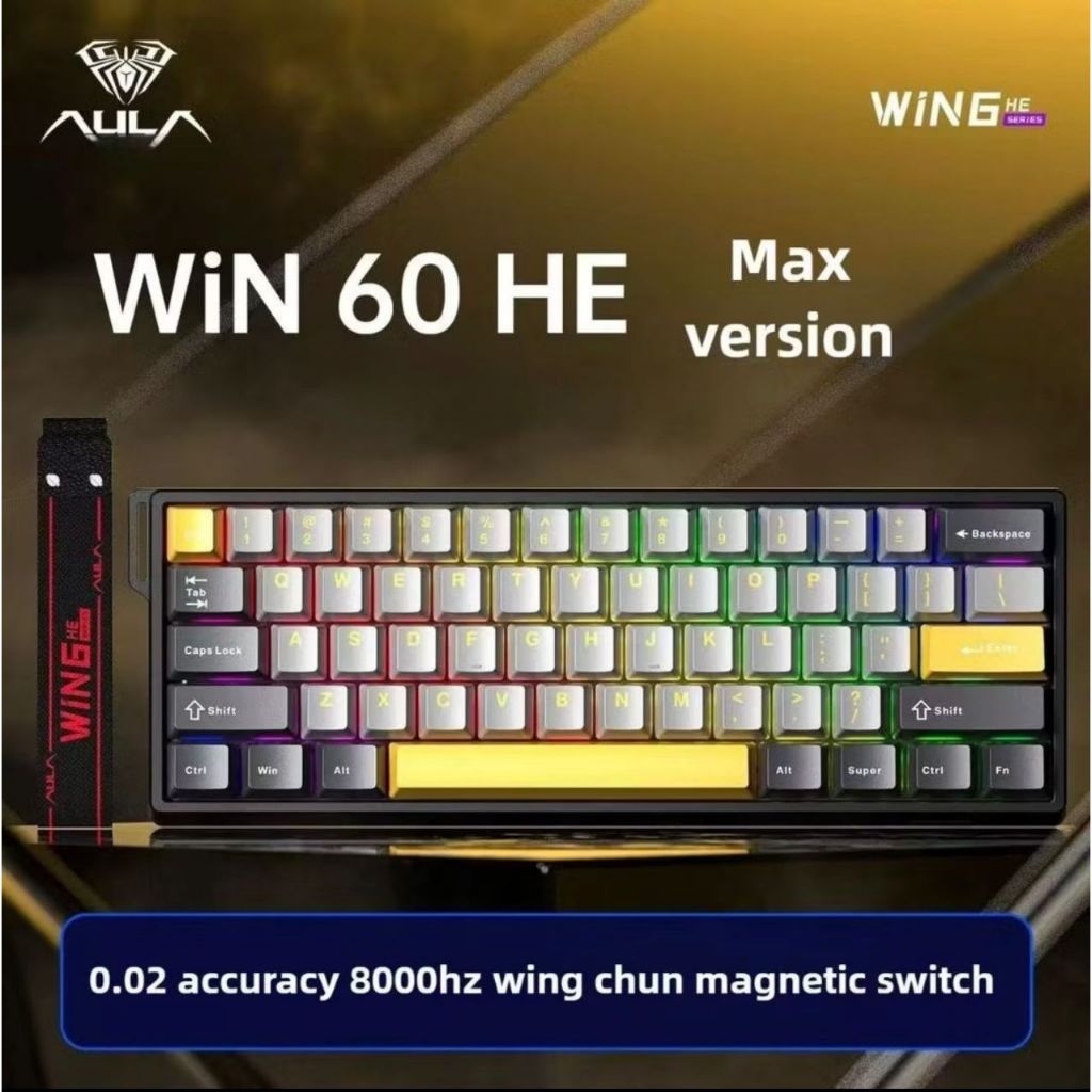 ** ** AULA WIN60/68 HE Magnetic Mechenical Keyboard