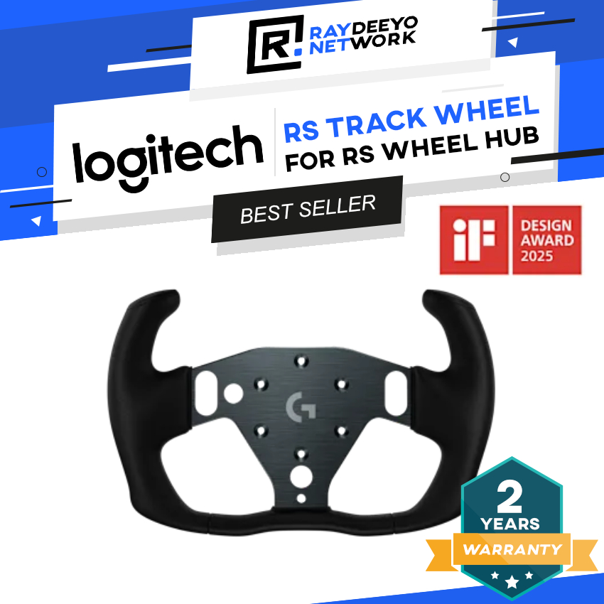Logitech G RS Track Wheel Sim Racing พวงมาลัยสิ่งที่แนบมาสําหรับ RS Wheel Hub GT & Formula Style
