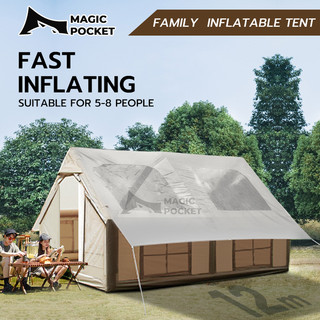 BIG Outdoor Camping Tent Waterproof Inflatable Tent Outdoor Camping Large Area Air Pump Family Multi Person Hut Tent