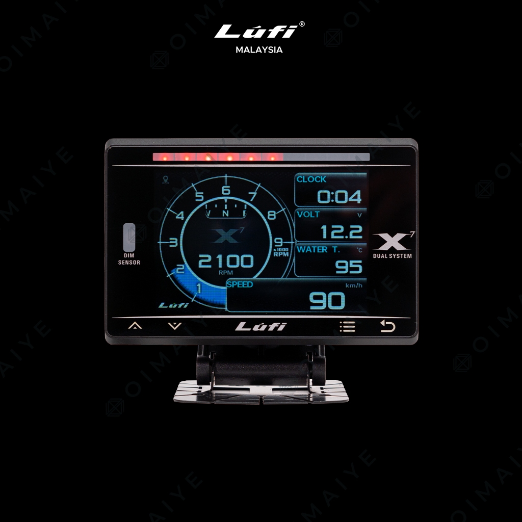 LUFI X1 REVOLUTION OBD2 METER (ปลั๊กถอยหลังและการเล่น)
