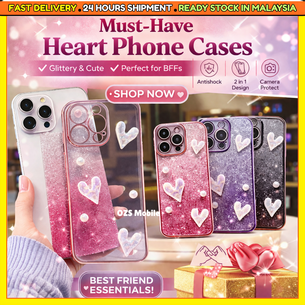 Realme 5 5i 5s 6i 14x C3 C12 C15 C35 C51 C53 C55 C63 C65 C67 C75 C75x fon glitter pearl love gradien