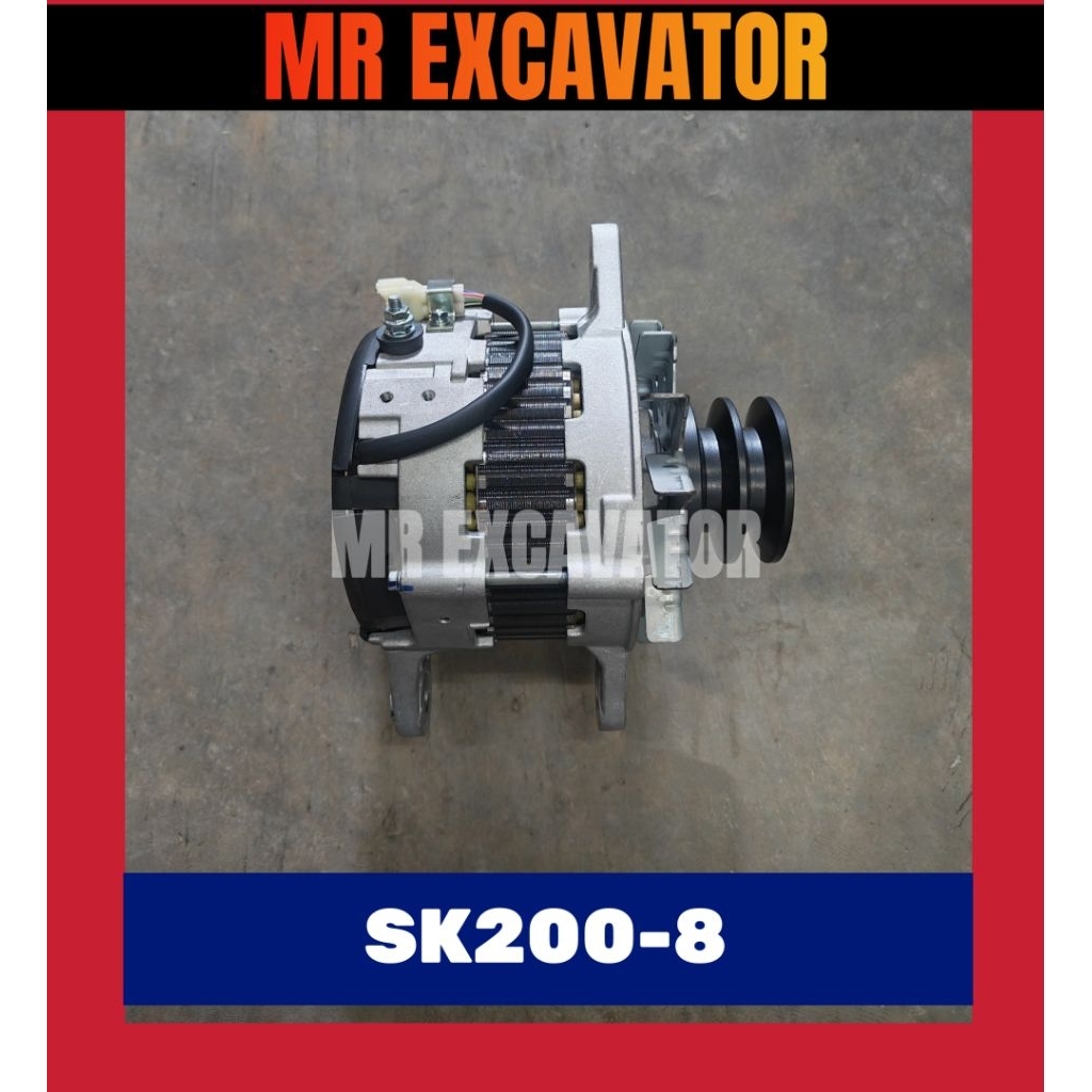 Kobelco SK200-8 J05 J05E Hino Engine Excavator เครื่องกําเนิดไฟฟ้ากระแสสลับ 24V 神手