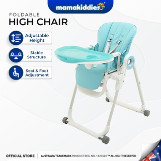 Mamakiddies Multifunction Baby High Chair Height Adjustable Foldable