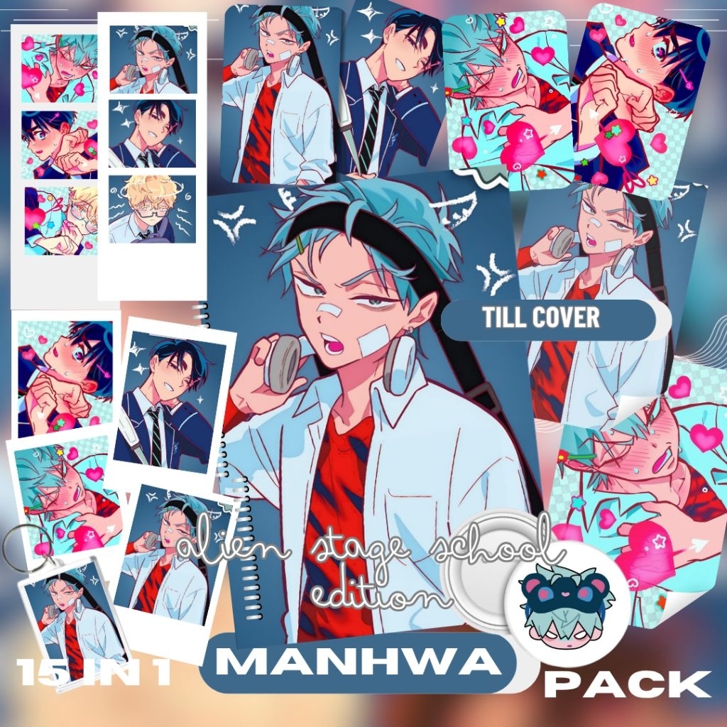[MANHWA] BLIND PACK MANHWA ANIME PHOTOCARD POLA STYLE FUCA PHOTOSTRIP 4CUT PHOTO POSTICARD BOOK BADG