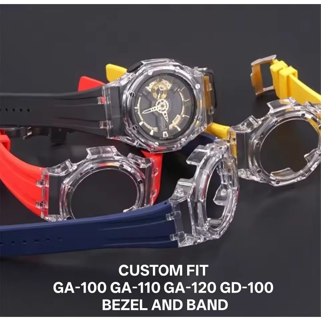CUSTOM FIT GA-100 GA-110 GA-120 GA-140 GD-100 GD-120 REPLACEMENT BEZEL และ BAND เครื่องมือฟรี