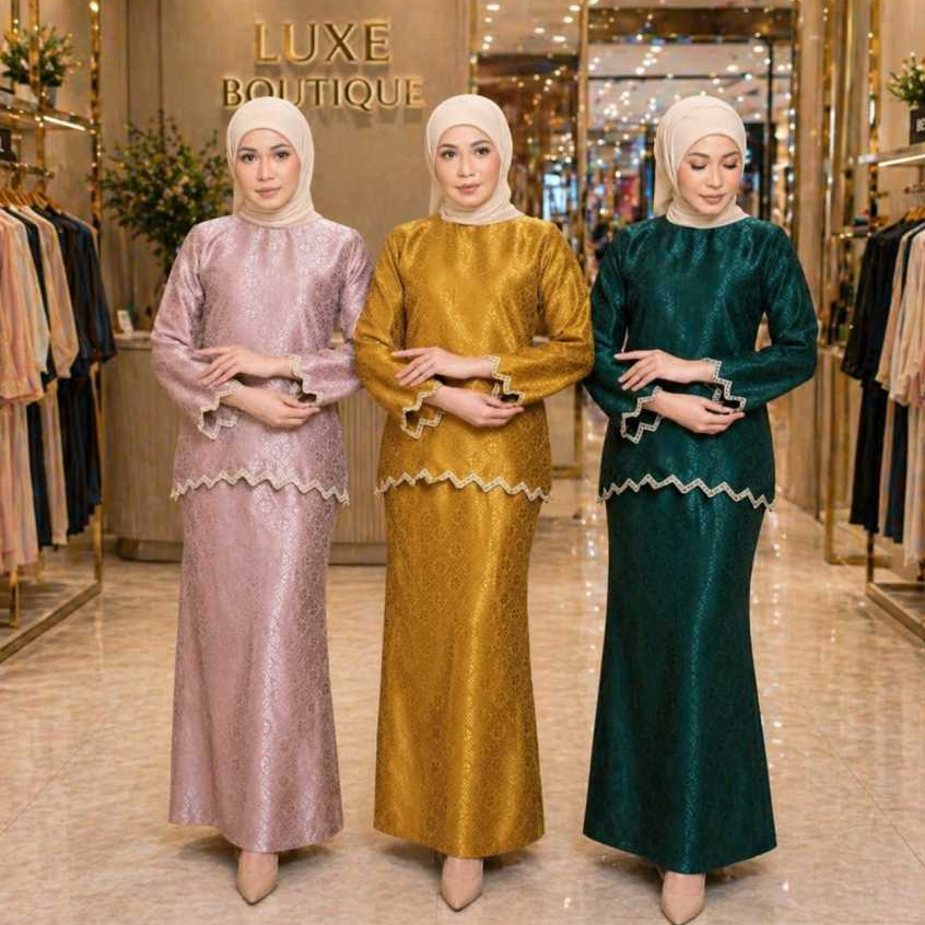 Kurung Mini Ella Jacquard Silk Sulam