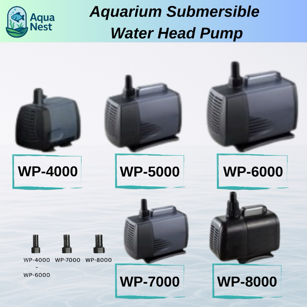 SOBO ปั๊มน้ําใต้น้ําตู้ปลา [WP-4000/WP-5000/WP-6000/WP-7000/WP-8000]-น้ําแพม/พิพิธภัณฑ์สัตว์น้ํา Mud