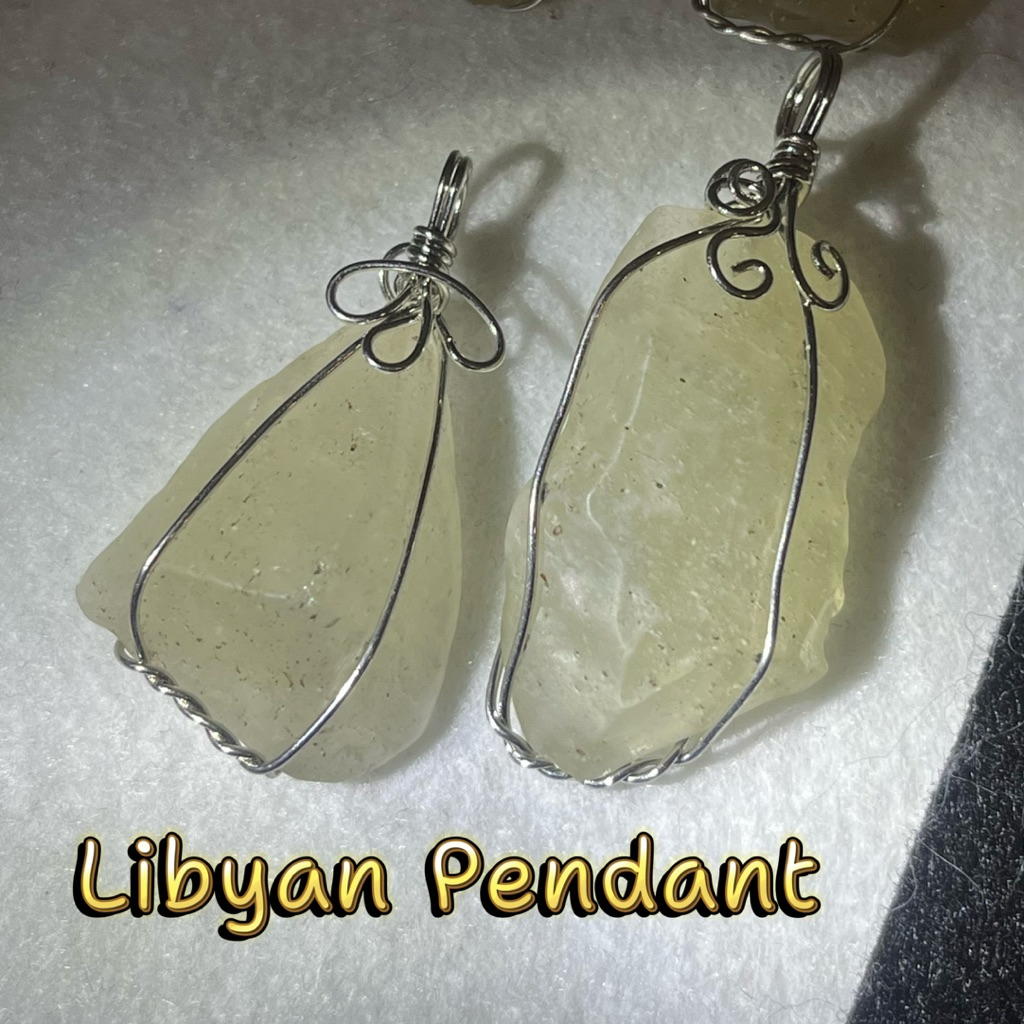 [จี้] Libyan หินดิบหยาบ Libyan จี้ 利亚比原石吊จี้