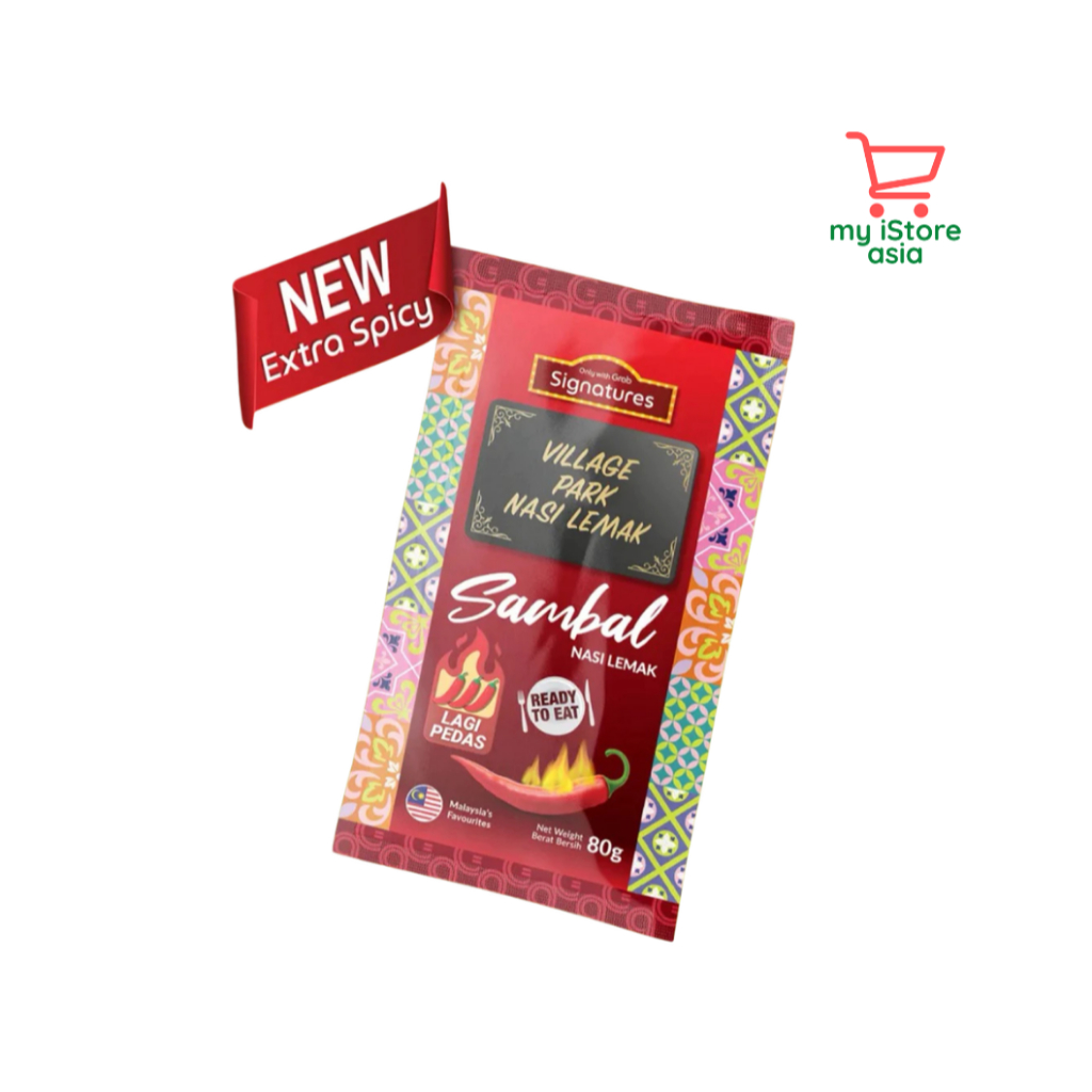 Village Park Nasi Lemak Sambl Sachet 80g (เผ็ดพิเศษ)