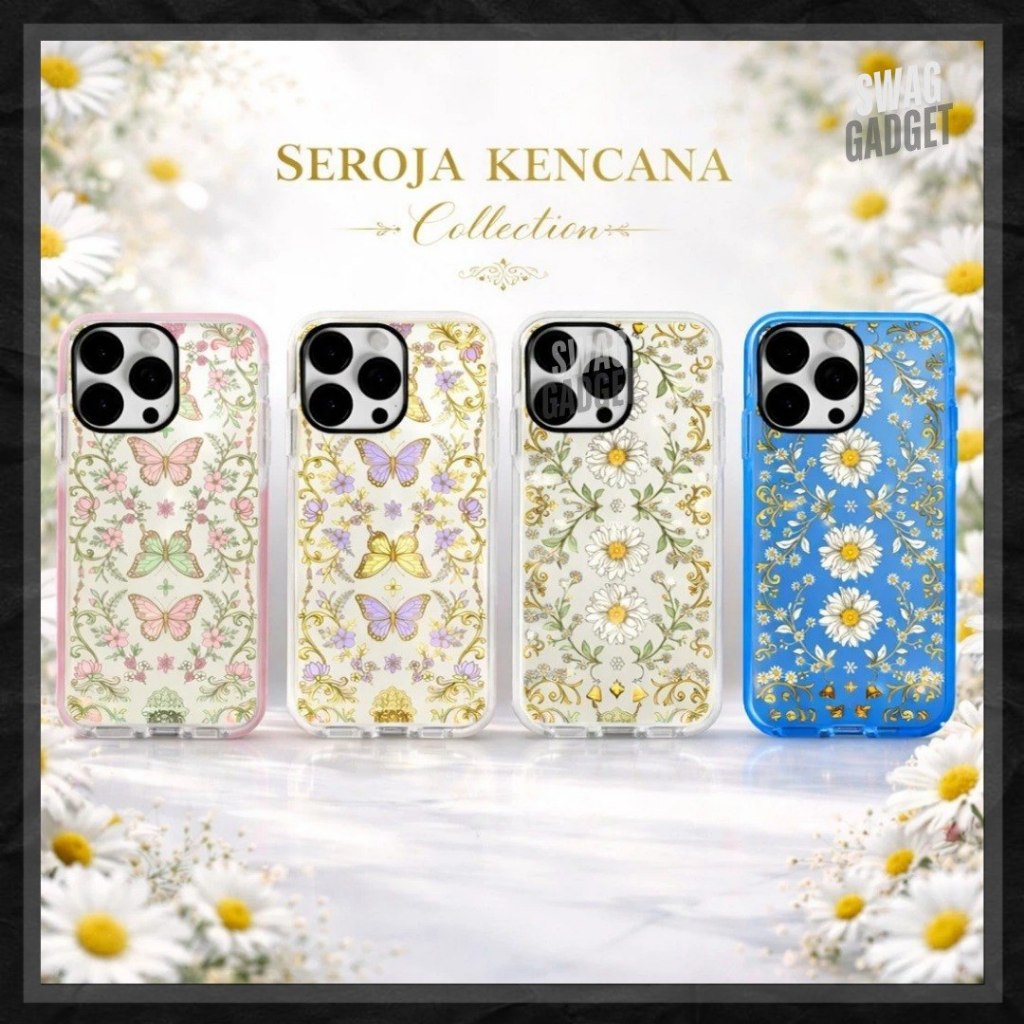 Seroja Kencana Series IMD Case สําหรับ iPhone 17 Pro Max 16 Pro Max 15 Pro Max 14 Pro Max 13 Pro Max