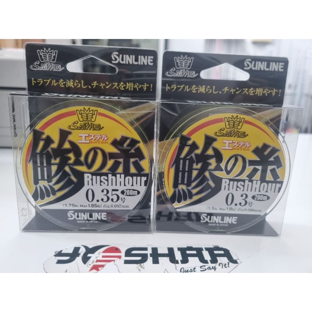 SUNLINE RUSH HOUR POLYESTER LINE สําหรับ AJING