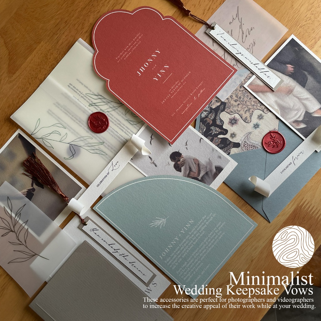 Wedding Keepsake Vows, Wedding Keepsake with COLOUR, การ์ดแต่งงานสวยงาม, kad kahwin, INVITATION CARD